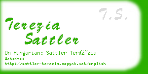 terezia sattler business card